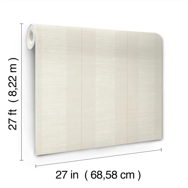 Antonina Vella Colbert Stripe wallpaper, color Light Grey, SKU LL3207