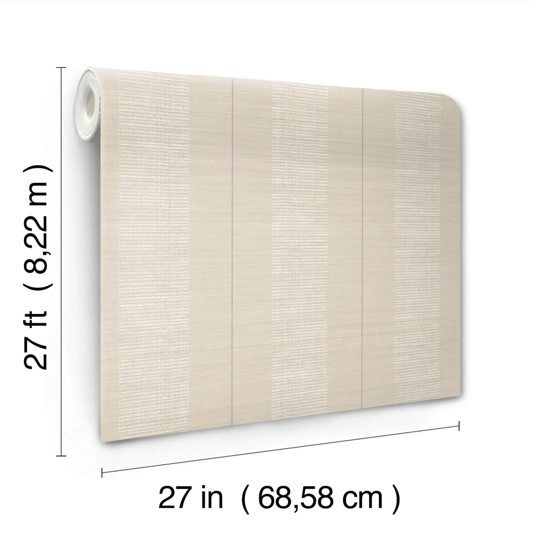 Antonina Vella Colbert Stripe - Taupe Wallpaper | Buy Online Antonina Vella Colbert Stripe wallpaper, color Taupe, SKU LL3209