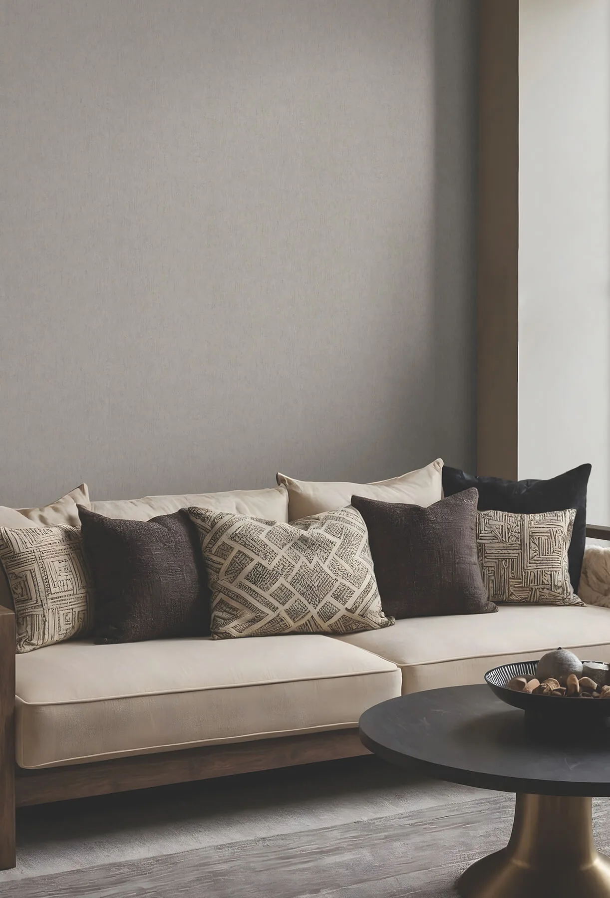 Antonina Vella Dustan wallpaper, color Taupe, SKU MA35525