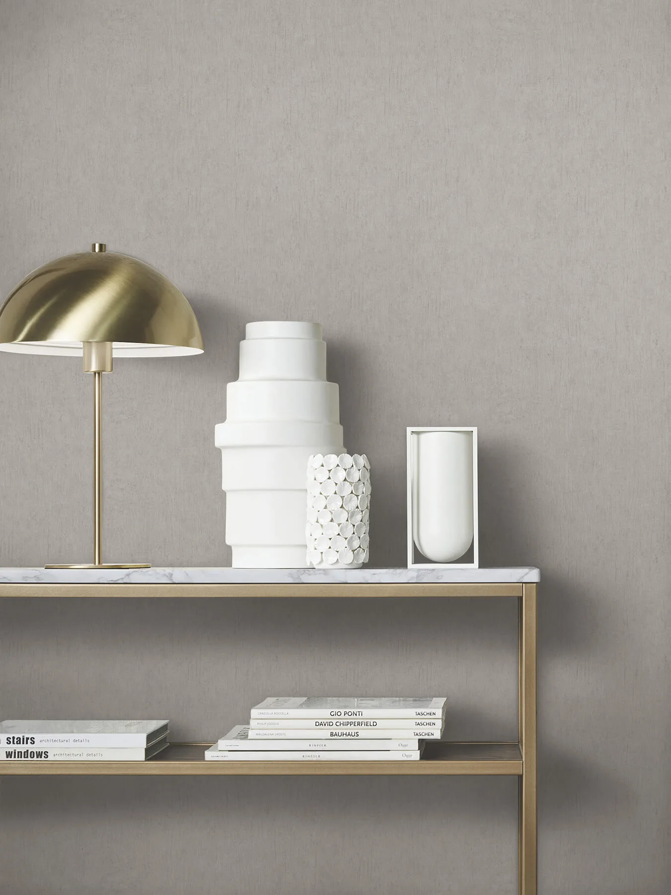 Antonina Vella Dustan - Taupe Wallpaper | Buy Online Antonina Vella Dustan wallpaper, color Taupe, SKU MA35525