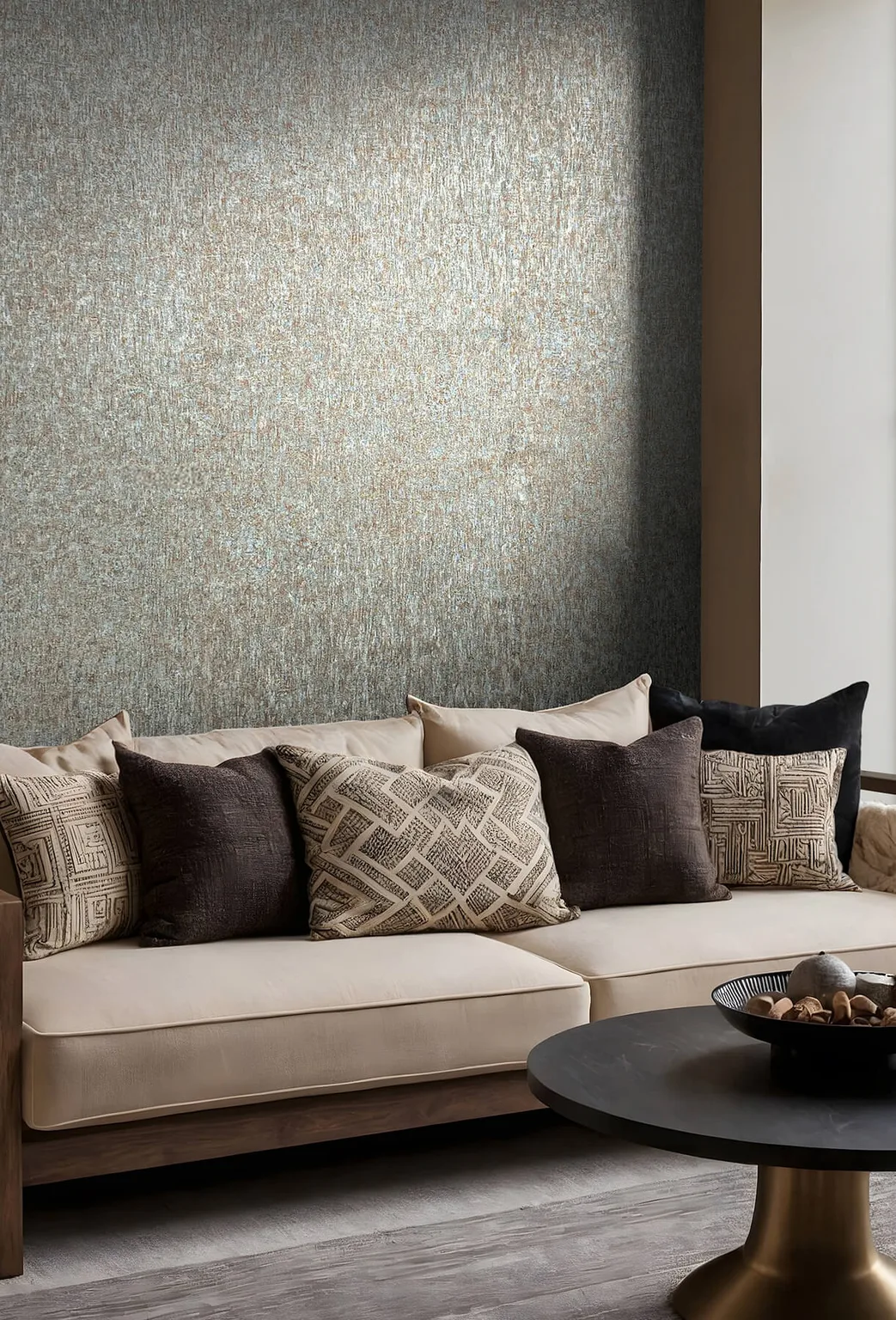 Antonina Vella Dustan wallpaper, color Teal, SKU MA35526
