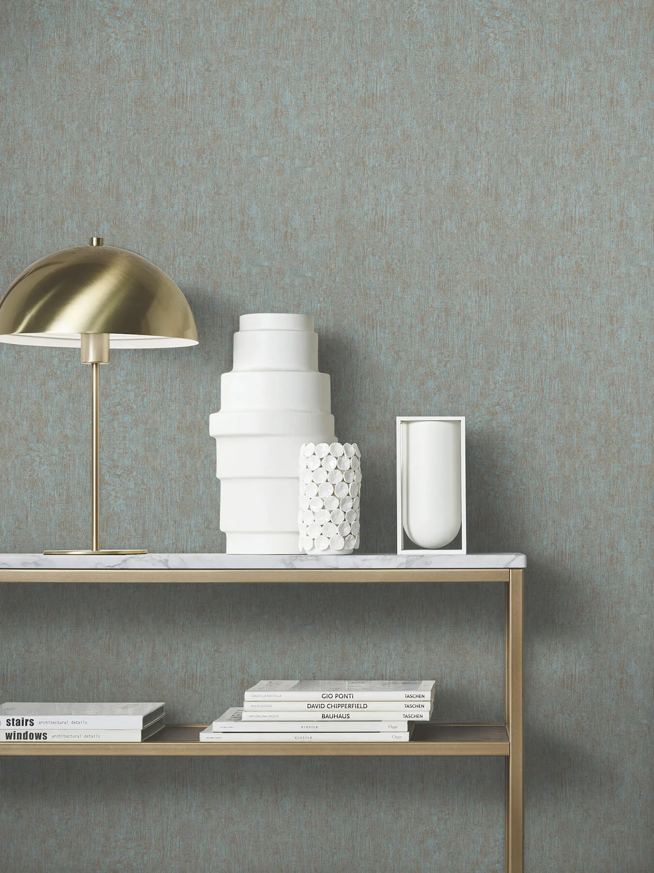Antonina Vella Dustan wallpaper, color Teal, SKU MA35526