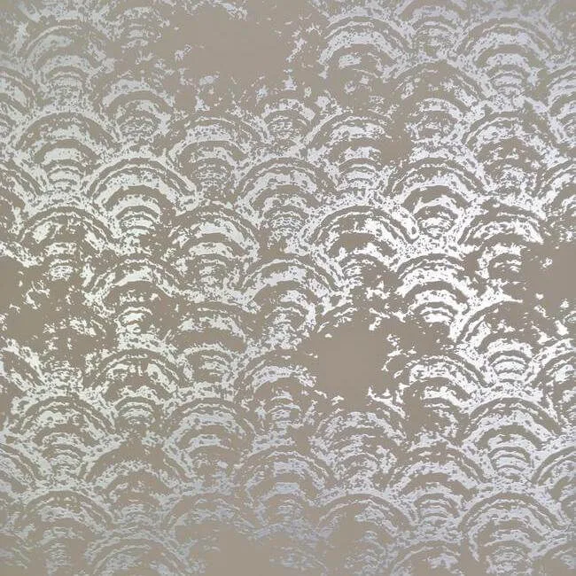 Antonina Vella Eclipse wallpaper, color Khaki & Silver, SKU NW3599