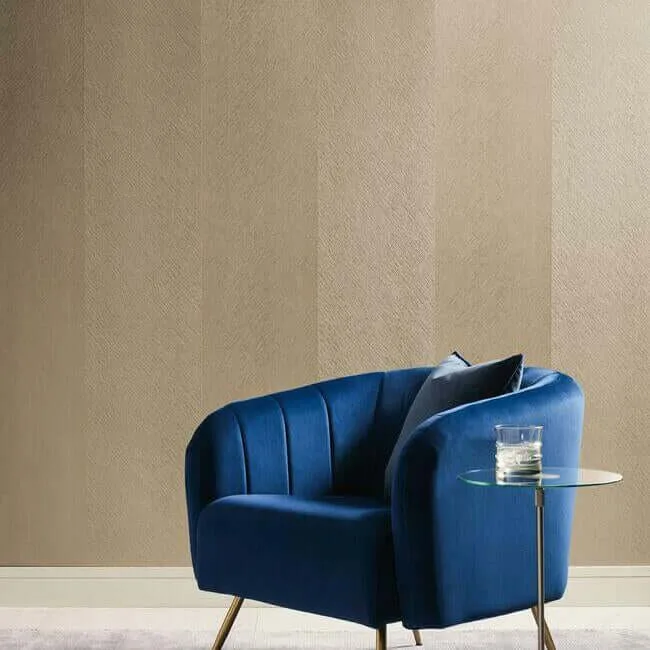 Antonina Vella Etched Chevron wallpaper, color Gold, SKU DD3783