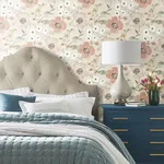 Antonina Vella Evelyn - Apricot Wallpaper | Buy Online Antonina Vella Evelyn wallpaper, color Apricot, SKU LL3201