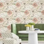 Antonina Vella Evelyn - Apricot Wallpaper | Buy Online Antonina Vella Evelyn wallpaper, color Apricot, SKU LL3201