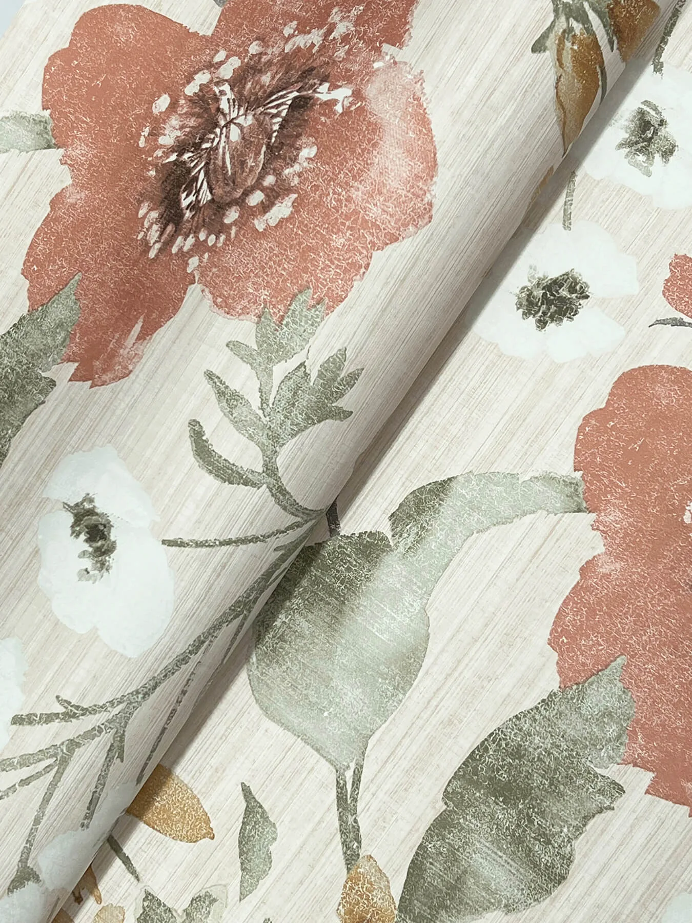 Antonina Vella Evelyn - Apricot Wallpaper | Buy Online Antonina Vella Evelyn wallpaper, color Apricot, SKU LL3201