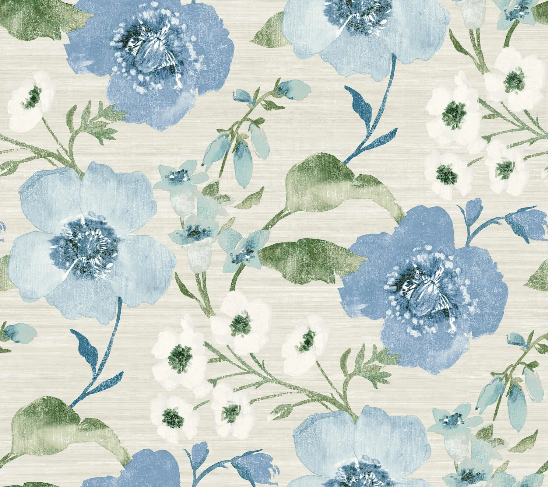 Antonina Vella Evelyn wallpaper, color Blue, SKU LL3203