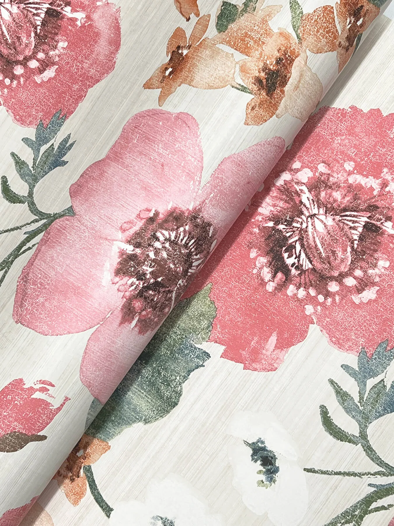 Antonina Vella Evelyn - Pink Wallpaper | Buy Online Antonina Vella Evelyn wallpaper, color Pink, SKU LL3200