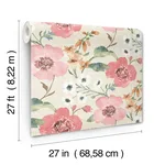 Antonina Vella Evelyn - Pink Wallpaper | Buy Online Antonina Vella Evelyn wallpaper, color Pink, SKU LL3200
