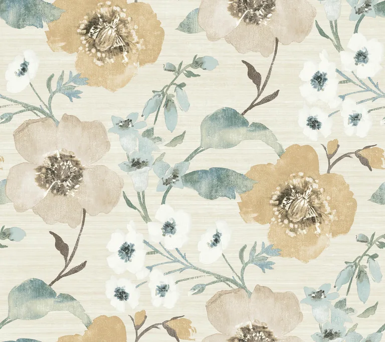 Antonina Vella Evelyn wallpaper, color Wheat, SKU LL3204