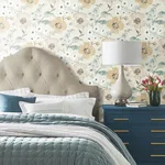 Antonina Vella Evelyn - Wheat Wallpaper | Buy Online Antonina Vella Evelyn wallpaper, color Wheat, SKU LL3204