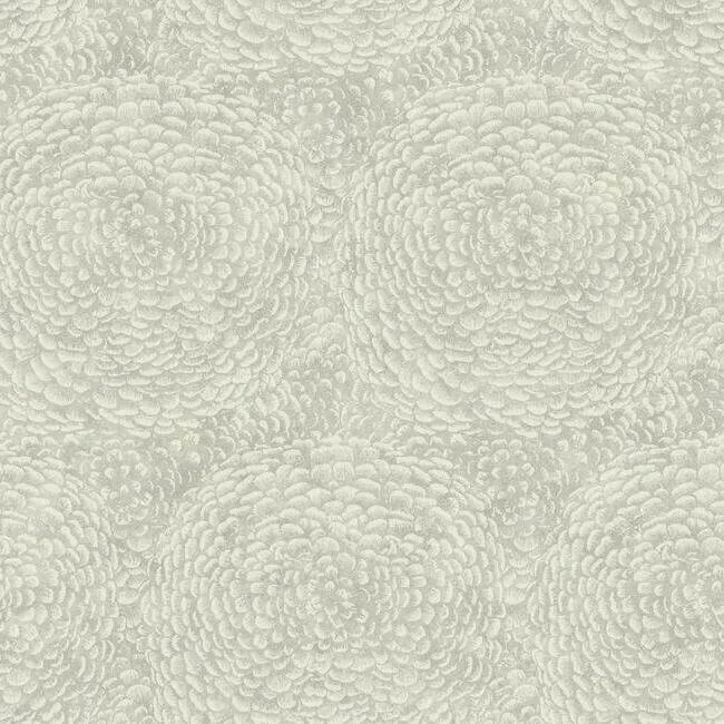 Antonina Vella Floret wallpaper, color Off White, SKU BO6753