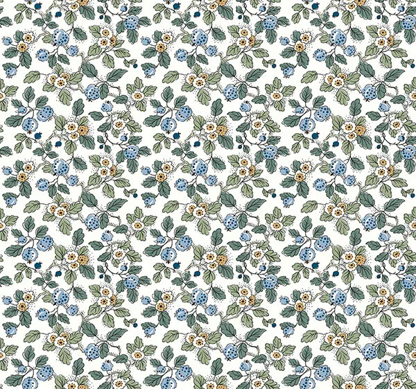 Antonina Vella Framboise wallpaper, color Blue & Green, SKU VP1413