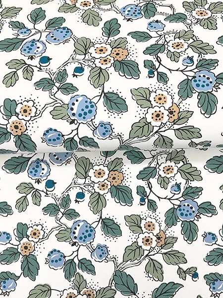 Antonina Vella Framboise - Blue & Green Wallpaper | Buy Online Antonina Vella Framboise wallpaper, color Blue & Green, SKU VP1413