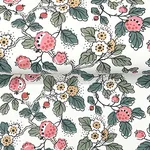 Antonina Vella Framboise - Berry & Green Wallpaper | Buy Online Antonina Vella Framboise wallpaper, color Berry & Green, SKU VP1412