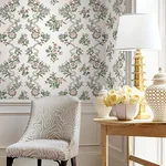 Antonina Vella Genevieve - Pink & Green Wallpaper | Buy Online Antonina Vella Genevieve wallpaper, color Pink & Green, SKU VP1425