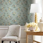 Antonina Vella Genevieve - Harbor Blue Wallpaper | Buy Online Antonina Vella Genevieve wallpaper, color Harbor Blue, SKU VP1422