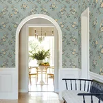 Antonina Vella Genevieve - Harbor Blue Wallpaper | Buy Online Antonina Vella Genevieve wallpaper, color Harbor Blue, SKU VP1422