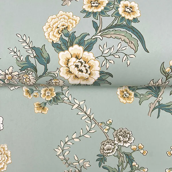 Antonina Vella Genevieve - Harbor Blue Wallpaper | Buy Online Antonina Vella Genevieve wallpaper, color Harbor Blue, SKU VP1422