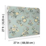 Antonina Vella Genevieve - Harbor Blue Wallpaper | Buy Online Antonina Vella Genevieve wallpaper, color Harbor Blue, SKU VP1422