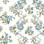 Antonina Vella Genevieve - Blue & Green Wallpaper | Buy Online Antonina Vella Genevieve wallpaper, color Blue & Green, SKU VP1423