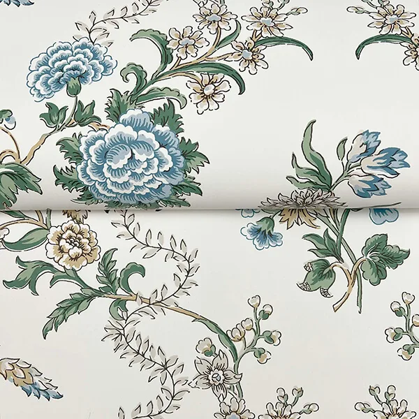 Antonina Vella Genevieve - Blue & Green Wallpaper | Buy Online Antonina Vella Genevieve wallpaper, color Blue & Green, SKU VP1423