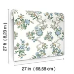 Antonina Vella Genevieve - Blue & Green Wallpaper | Buy Online Antonina Vella Genevieve wallpaper, color Blue & Green, SKU VP1423
