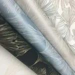 Antonina Vella Gingko Toss - Blue Wallpaper | Buy Online Antonina Vella Gingko Toss wallpaper, color Blue, SKU DD3743