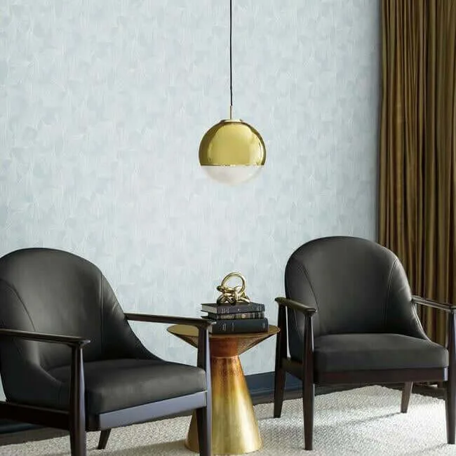 Antonina Vella Gingko Toss - Blue Wallpaper | Buy Online Antonina Vella Gingko Toss wallpaper, color Blue, SKU DD3743