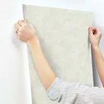 Antonina Vella Gingko Toss wallpaper, color Cream, SKU DD3744