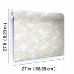 Antonina Vella Gingko Toss wallpaper, color Gold, SKU DD3741