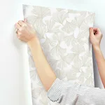 Antonina Vella Gingko Toss wallpaper, color Gold, SKU DD3741