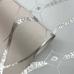 Antonina Vella Graceful Geo - Beige & Silver Wallpaper | Buy Online Antonina Vella Graceful Geo wallpaper, color Beige & Silver, SKU MD7175