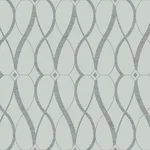 Antonina Vella Graceful Geo - Spa & Silver Wallpaper | Buy Online Antonina Vella Graceful Geo wallpaper, color Spa & Silver, SKU MD7172