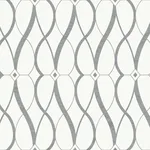 Antonina Vella Graceful Geo - White & Silver Wallpaper | Buy Online Antonina Vella Graceful Geo wallpaper, color White & Silver, SKU MD7173