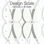 Antonina Vella Graceful Geo - White & Silver Wallpaper | Buy Online Antonina Vella Graceful Geo wallpaper, color White & Silver, SKU MD7173