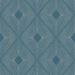Antonina Vella Harlowe - Blue & Silver Wallpaper | Buy Online Antonina Vella Harlowe wallpaper, color Blue & Silver, SKU MD7131