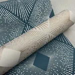 Antonina Vella Harlowe - Blue & Silver Wallpaper | Buy Online Antonina Vella Harlowe wallpaper, color Blue & Silver, SKU MD7131