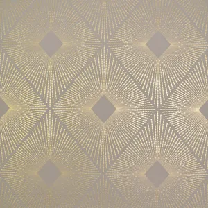 Antonina Vella Harlowe wallpaper, color Khaki & Gold, SKU NW3590