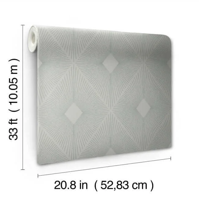 Antonina Vella Harlowe - Light Grey & Silver Wallpaper | Buy Online Antonina Vella Harlowe wallpaper, color Light Grey & Silver, SKU MD7132