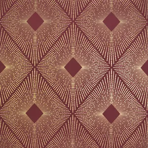 Antonina Vella Harlowe wallpaper, color Red & Gold, SKU NW3588