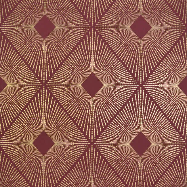 Antonina Vella Harlowe wallpaper, color Red & Gold, SKU NW3588