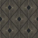 Antonina Vella Harlowe - Black & Gold Wallpaper | Buy Online Antonina Vella Harlowe wallpaper, color Black & Gold, SKU NW3593