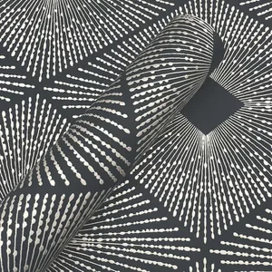 Antonina Vella Harlowe wallpaper, color Black & Gold, SKU NW3593