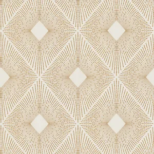 Antonina Vella Harlowe wallpaper, color White & Gold, SKU NW3592