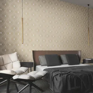 Antonina Vella Harlowe wallpaper, color White & Gold, SKU NW3592
