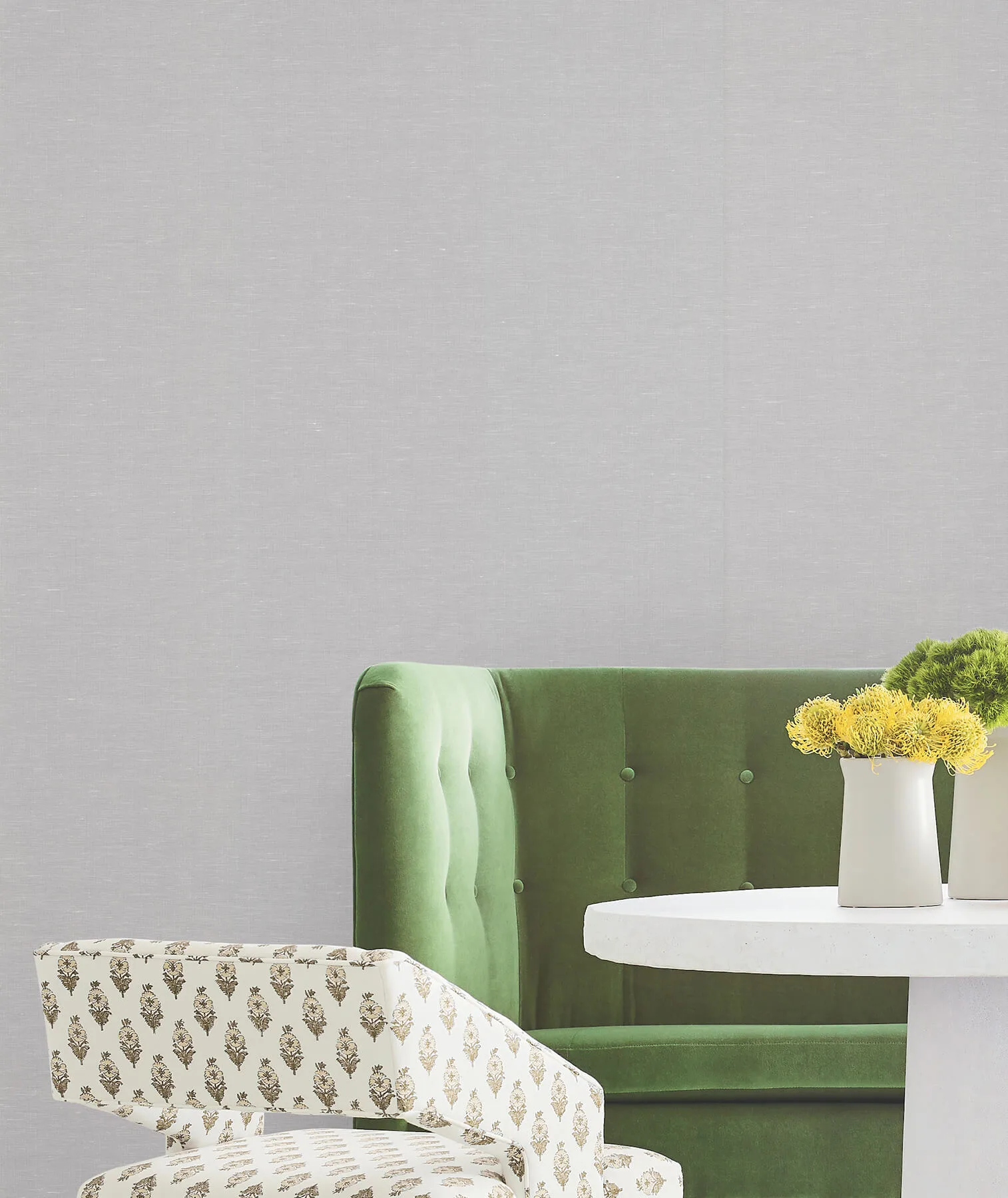 Antonina Vella Hempfield Weave wallpaper, color Beige, SKU LL4349
