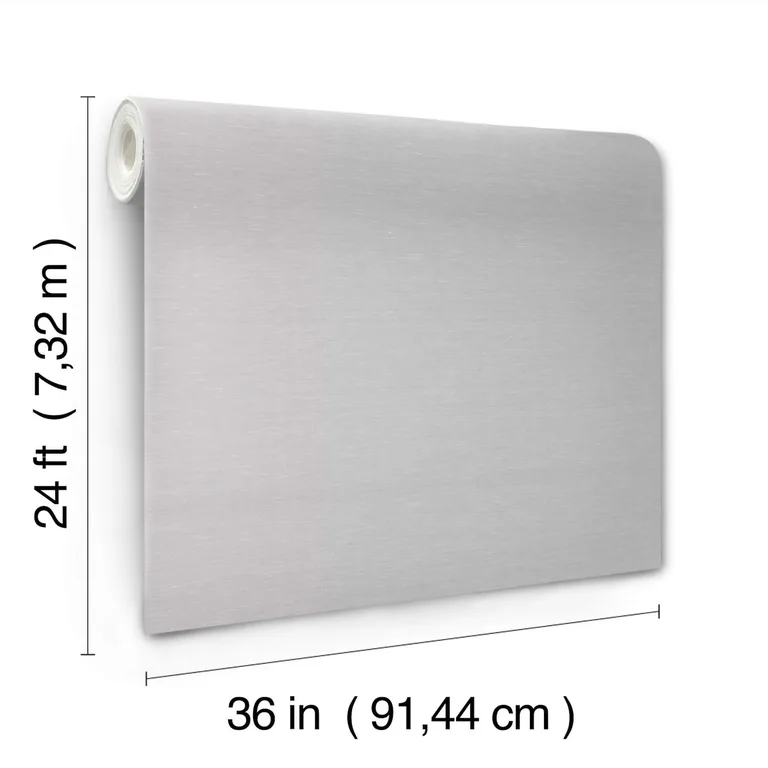 Antonina Vella Hempfield Weave wallpaper, color Light Grey, SKU LL4348