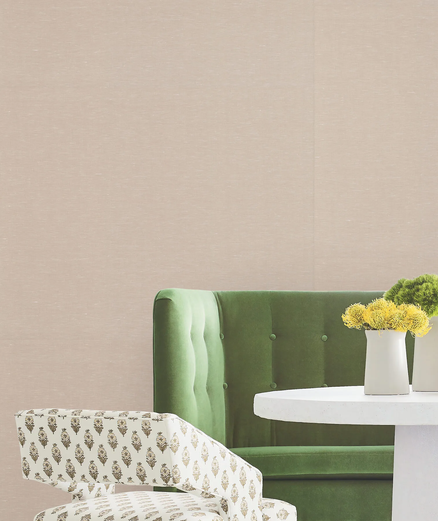 Antonina Vella Hempfield Weave - Wheat Wallpaper | Buy Online Antonina Vella Hempfield Weave wallpaper, color Wheat, SKU LL4350